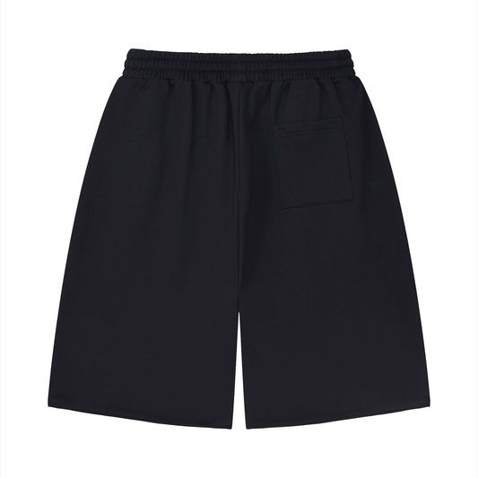 DRIFT-SUPPLY-Loose Raw Edge Shorts