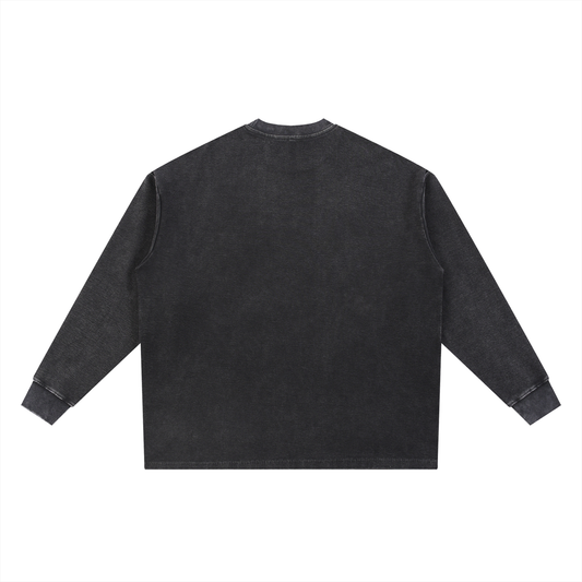 DS-waffle long sleeve (Black)