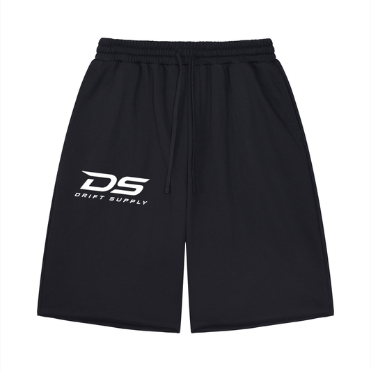 DRIFT-SUPPLY-Loose Raw Edge Shorts