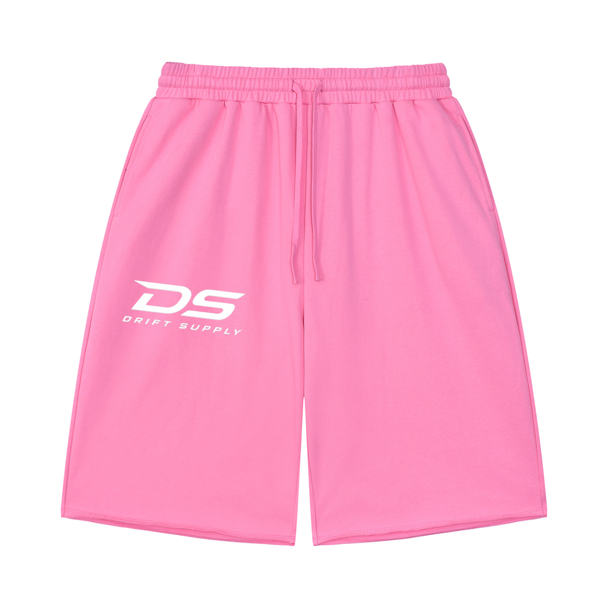DRIFT-SUPPLY-Loose Raw Edge Shorts