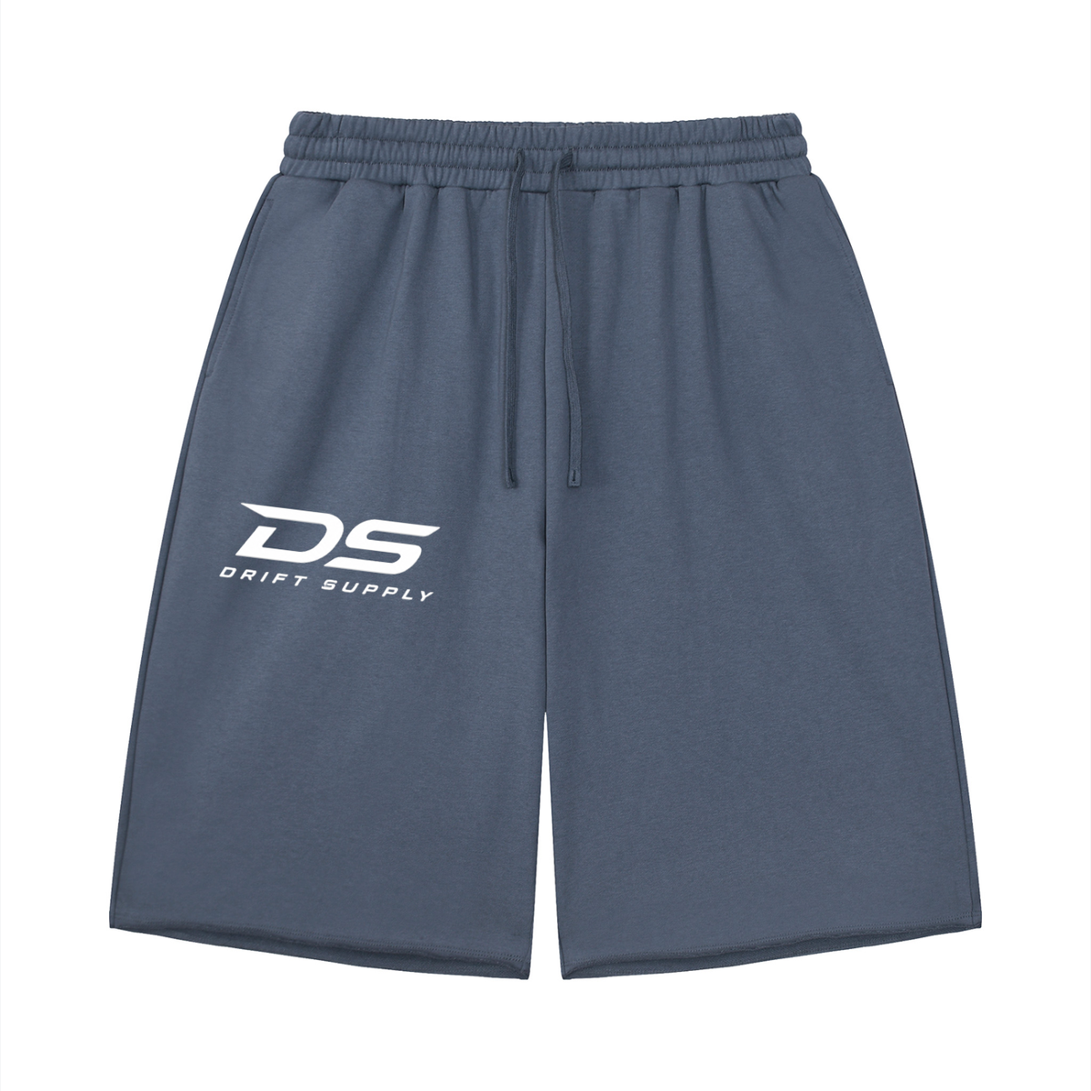 DRIFT-SUPPLY-Loose Raw Edge Shorts