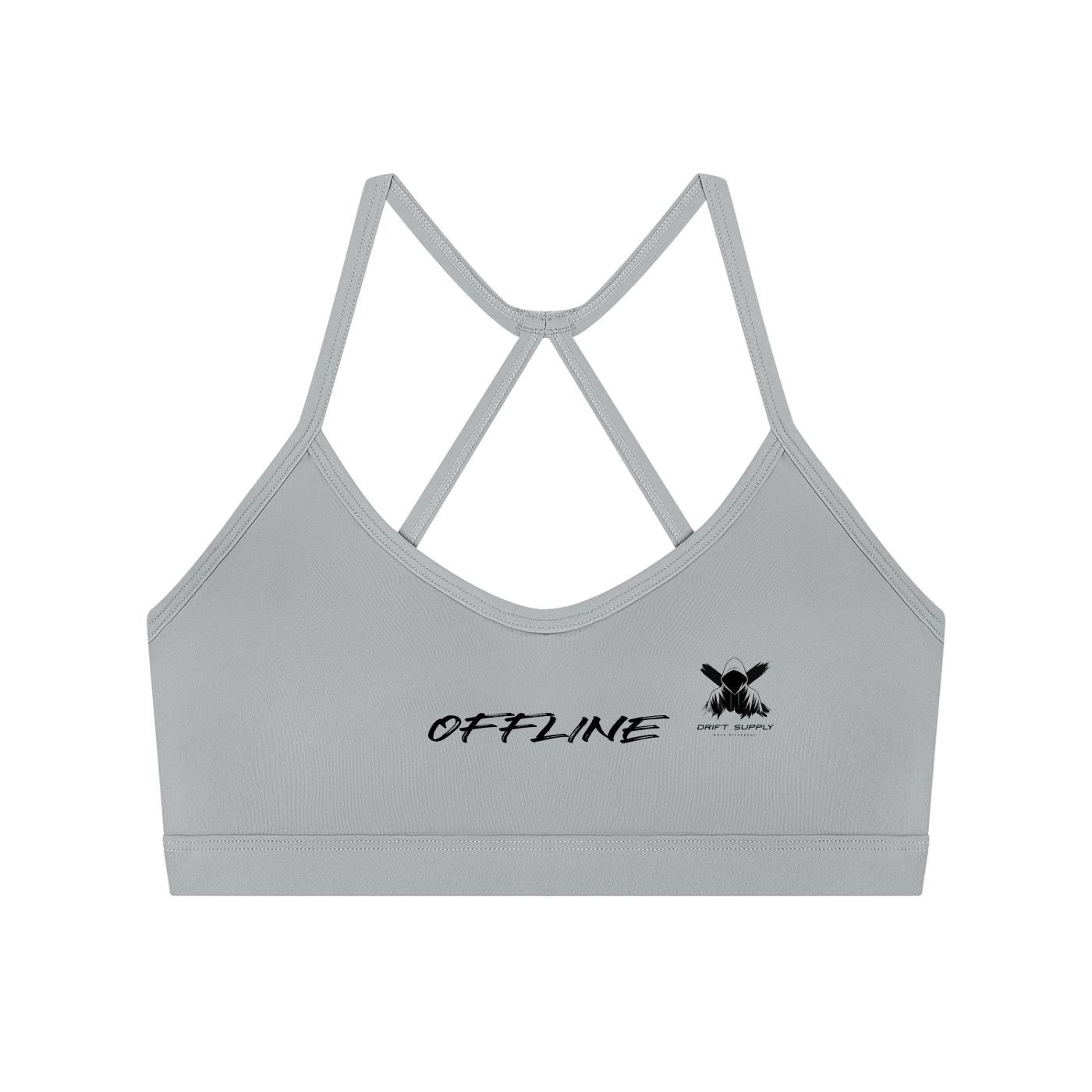 OFFLINE-Tight Yoga Sports Bra (Gray)