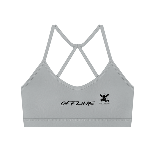 OFFLINE-Tight Yoga Sports Bra (Gray)