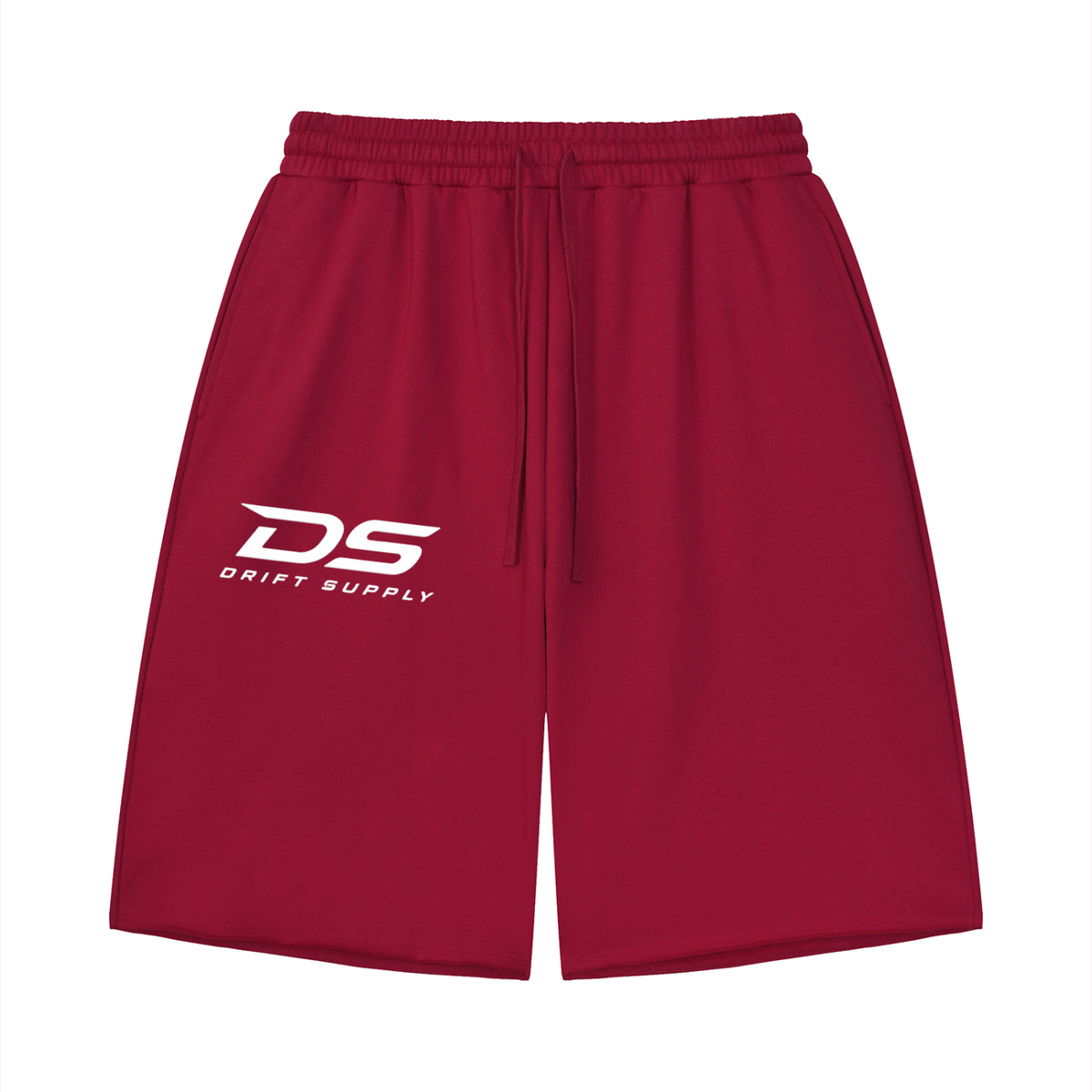 DRIFT-SUPPLY-Loose Raw Edge Shorts