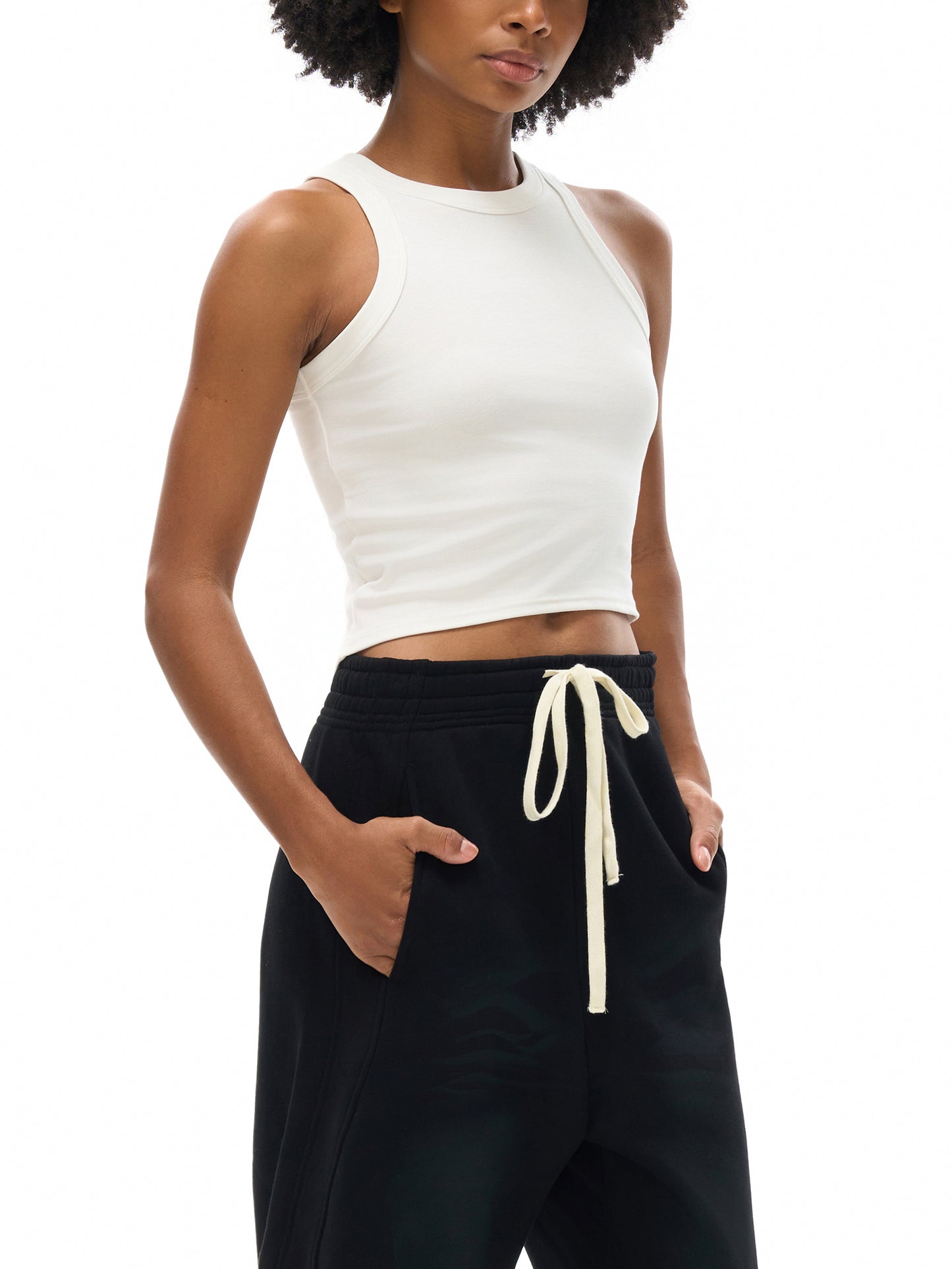 DS Moon-Snow Washed Tank (White)