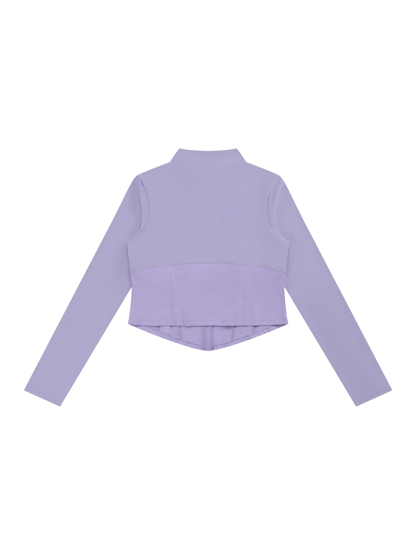 DRIFT SUPPLY-Womens Slim Fit Full-Zip Yoga Jacket (Purple)